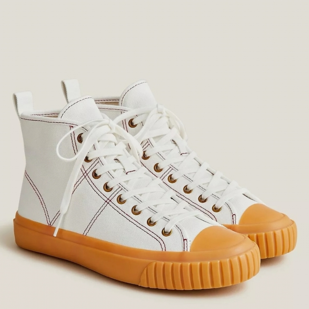 J. Crew High Top Canvas Sneaker